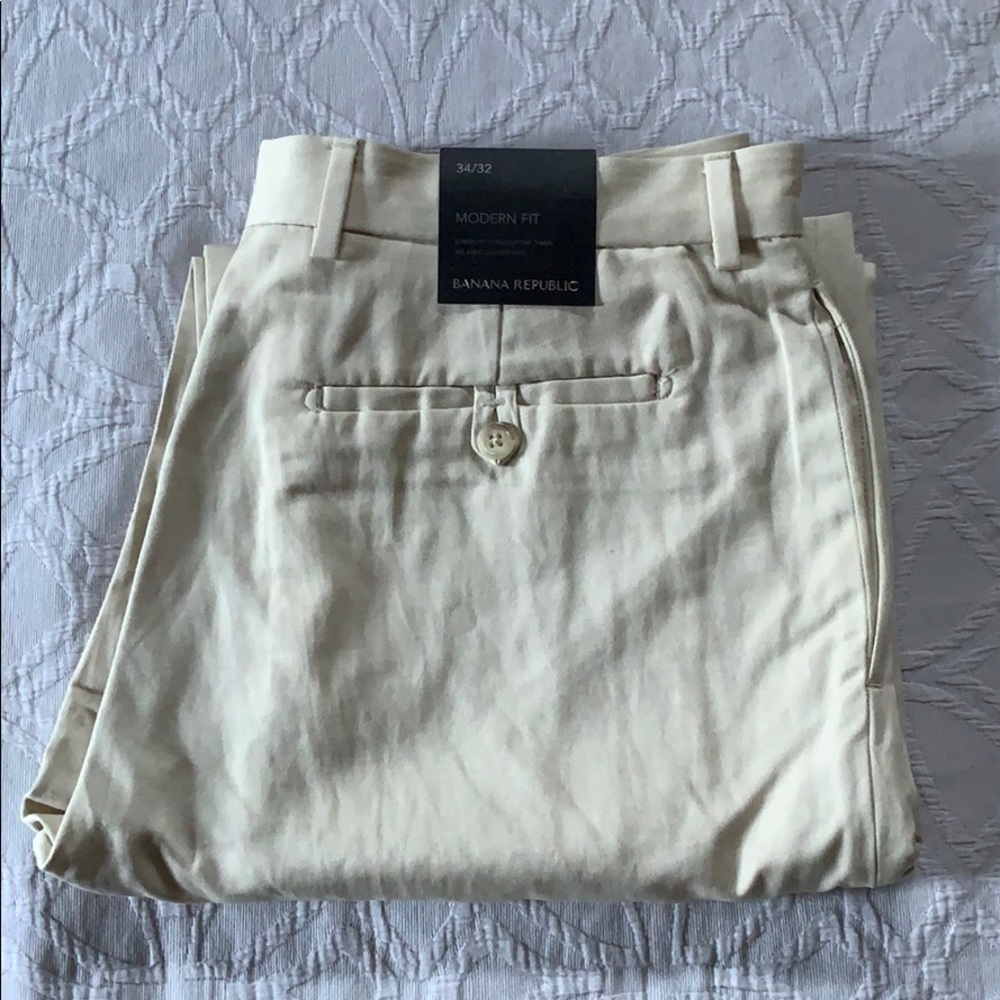 Spring 2009 Cream Banana Republic Modern Slacks